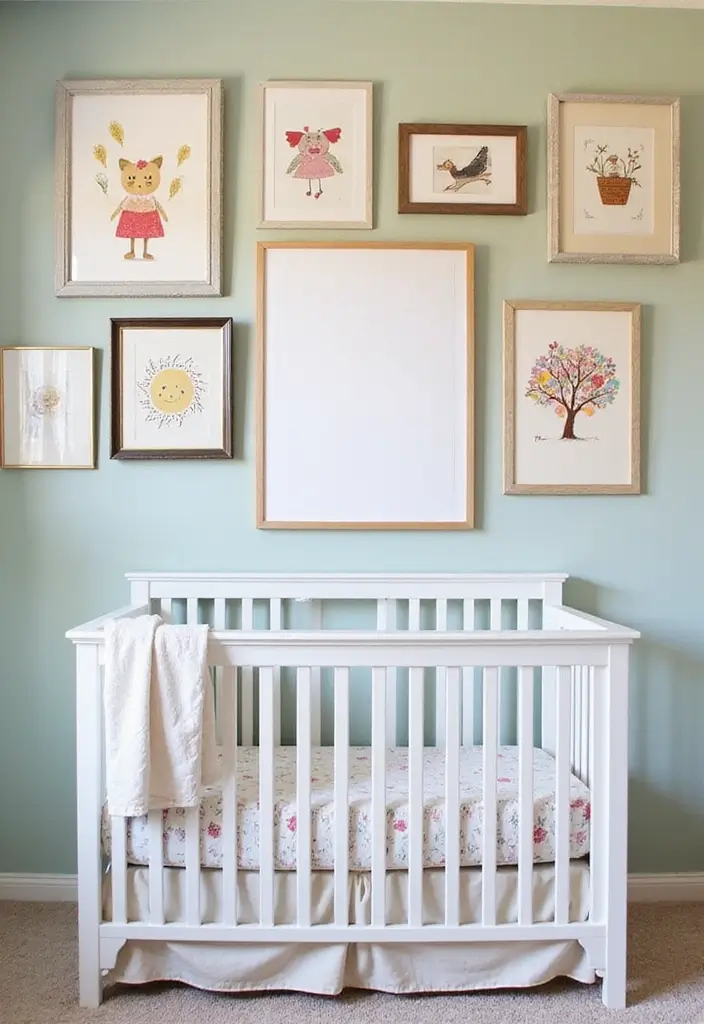28 Vintage Nursery Decor Inspirations Perfect for Baby Rooms 12 28 Vintage Nursery Decor Inspirations Perfect for Baby Rooms - 12. Whimsical Wall Art