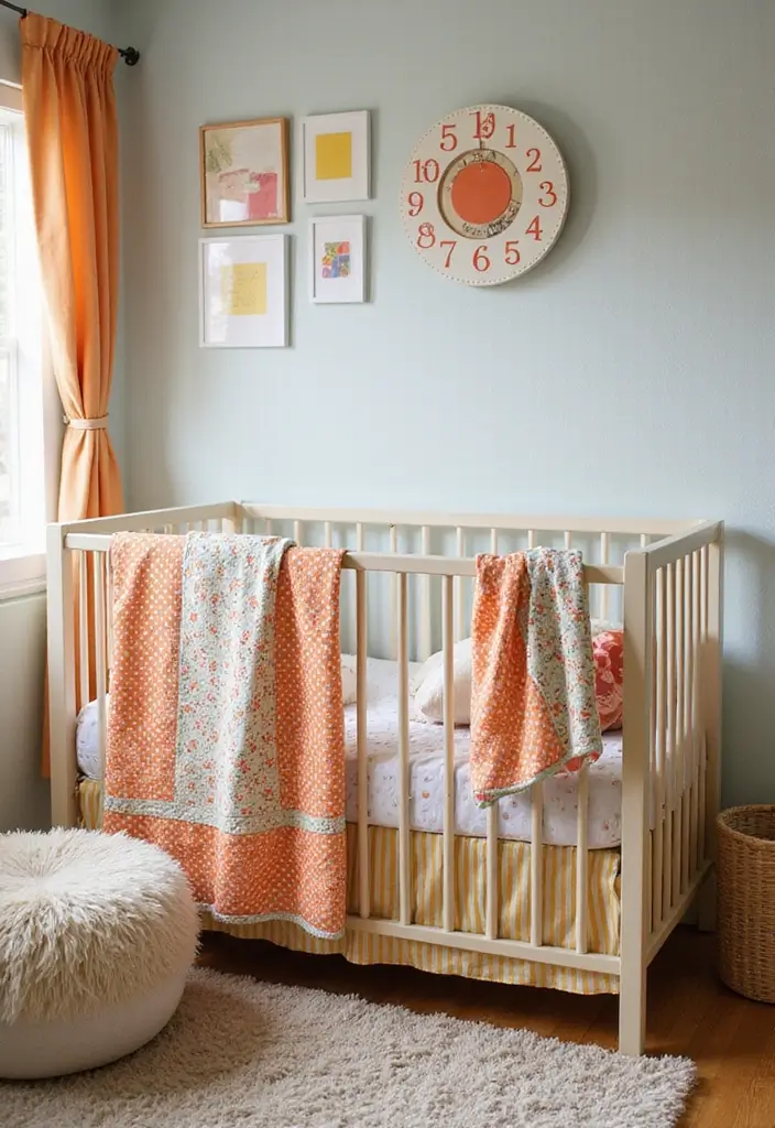28 Vintage Nursery Decor Inspirations Perfect for Baby Rooms 13 28 Vintage Nursery Decor Inspirations Perfect for Baby Rooms - 13. Retro Baby Bedding