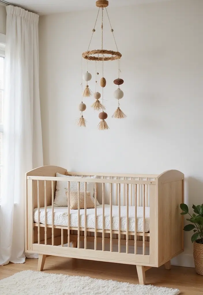 28 Vintage Nursery Decor Inspirations Perfect for Baby Rooms 18 28 Vintage Nursery Decor Inspirations Perfect for Baby Rooms - 18. Vintage Mobile