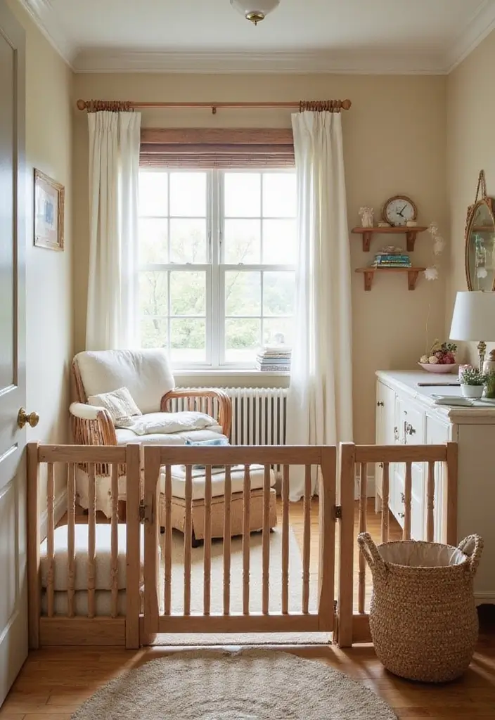 28 Vintage Nursery Decor Inspirations Perfect for Baby Rooms 20 28 Vintage Nursery Decor Inspirations Perfect for Baby Rooms - 20. Vintage Baby Gates
