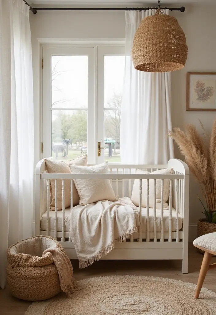 28 Vintage Nursery Decor Inspirations Perfect for Baby Rooms 22 28 Vintage Nursery Decor Inspirations Perfect for Baby Rooms - 22. Natural Textiles