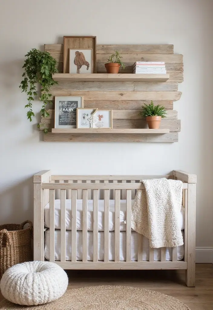 28 Vintage Nursery Decor Inspirations Perfect for Baby Rooms 23 28 Vintage Nursery Decor Inspirations Perfect for Baby Rooms - 23. Reclaimed Wood Decor