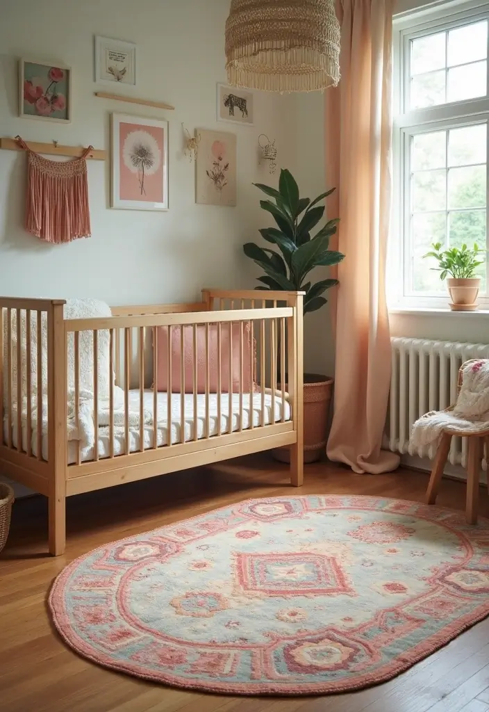 28 Vintage Nursery Decor Inspirations Perfect for Baby Rooms 26 28 Vintage Nursery Decor Inspirations Perfect for Baby Rooms - 26. Charming Area Rugs