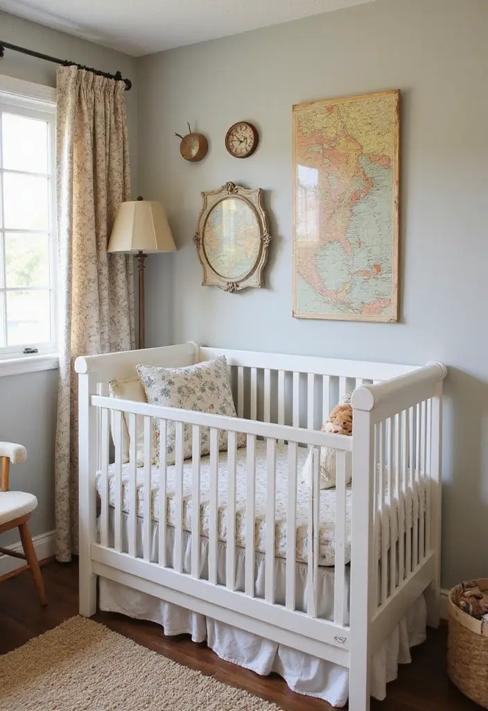 28 Vintage Nursery Decor Inspirations Perfect for Baby Rooms 28 28 Vintage Nursery Decor Inspirations Perfect for Baby Rooms - 28. Vintage Travel Decor