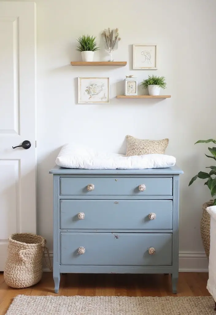 28 Vintage Nursery Decor Inspirations Perfect for Baby Rooms 8 28 Vintage Nursery Decor Inspirations Perfect for Baby Rooms - 8. Upcycled Furniture