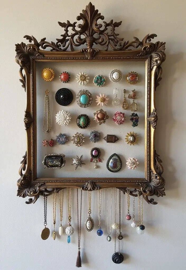 28 Vintage Wall Decor Inspirations That Transform Any Room 22 28 Vintage Wall Decor Inspirations That Transform Any Room - 22. Vintage Jewelry Display