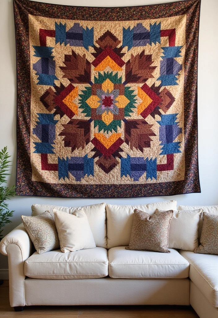 28 Vintage Wall Decor Inspirations That Transform Any Room 23 28 Vintage Wall Decor Inspirations That Transform Any Room - 23. Quilted Wall Hangings