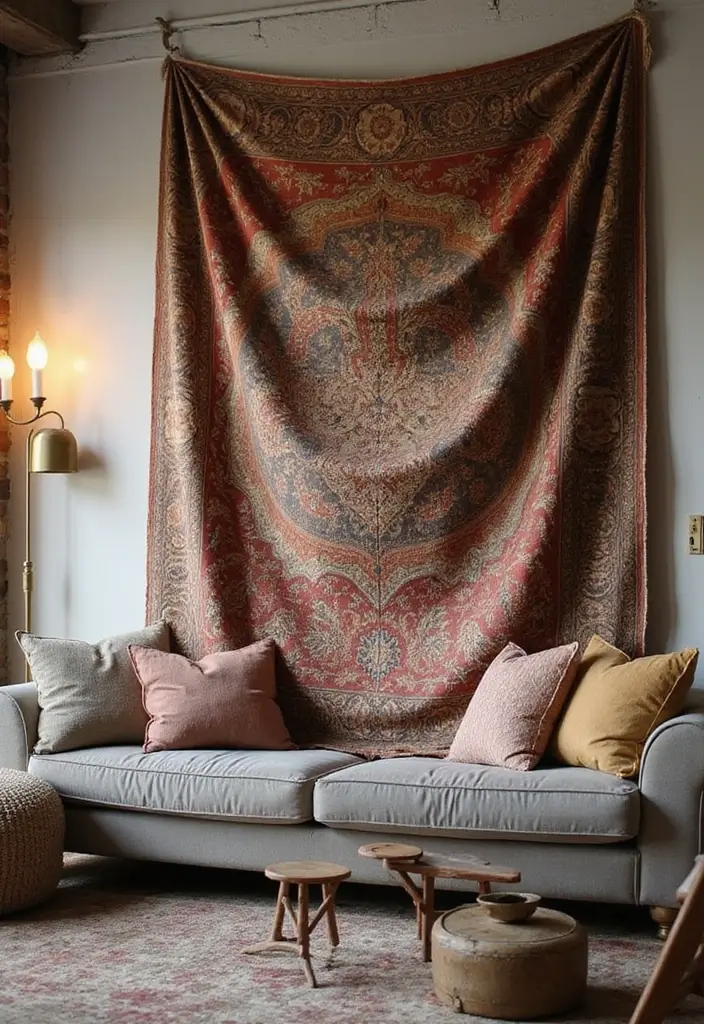 28 Vintage Wall Decor Inspirations That Transform Any Room 3 28 Vintage Wall Decor Inspirations That Transform Any Room - 3. Tapestries and Wall Hangings