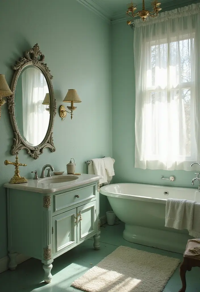 29 Salle de Bain Vintage Looks Pleins d’Élégance 26 29 Salle de Bain Vintage Looks Pleins d’Élégance - 26. Éléments en Verre Dépoli