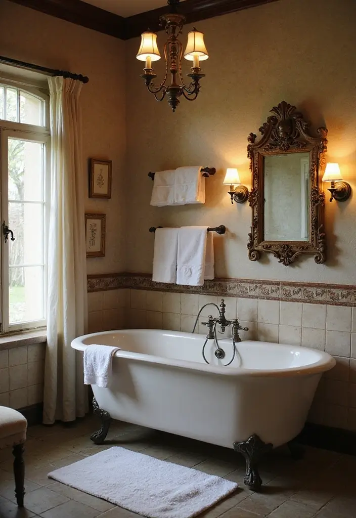 29 Salle de Bain Vintage Looks Pleins d’Élégance 27 29 Salle de Bain Vintage Looks Pleins d’Élégance - 27. Détails en Fer Forgé