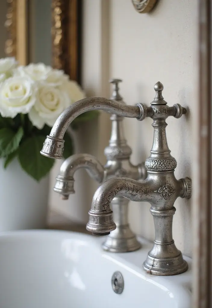 29 Vintage Bathroom Decor Looks You’ll Fall in Love With 11 29 Vintage Bathroom Decor Looks You’ll Fall in Love With - 11. Vintage-Style Faucets