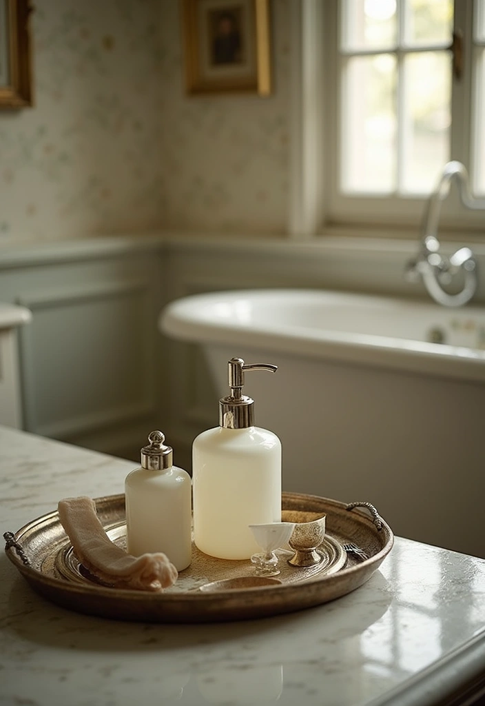 29 Vintage Bathroom Decor Looks You’ll Fall in Love With 22 29 Vintage Bathroom Decor Looks You’ll Fall in Love With - 22. Vintage Toiletries and Accessories