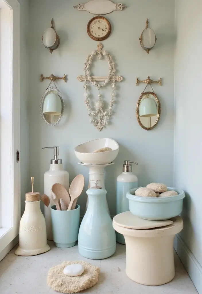 29 Vintage Bathroom Decor Looks You’ll Fall in Love With 28 29 Vintage Bathroom Decor Looks You’ll Fall in Love With - 28. Vintage Bath Accessories Sets