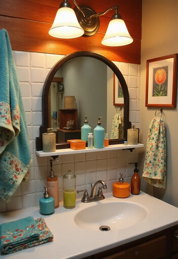 29 Vintage Bathroom Decor Looks You’ll Fall in Love With 3 29 Vintage Bathroom Decor Looks You’ll Fall in Love With - 3. Retro Bathroom Accessories