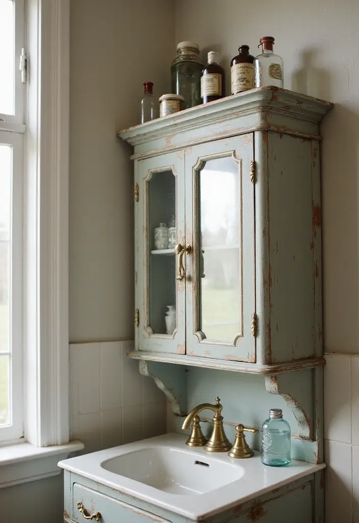29 Vintage Bathroom Ideas Full of Retro Elegance 5 29 Vintage Bathroom Ideas Full of Retro Elegance - 5. Vintage Medicine Cabinets