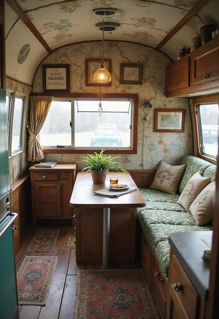 29 Vintage Camper Remodel Projects You’ll Adore - 28. Travel-Inspired Decor