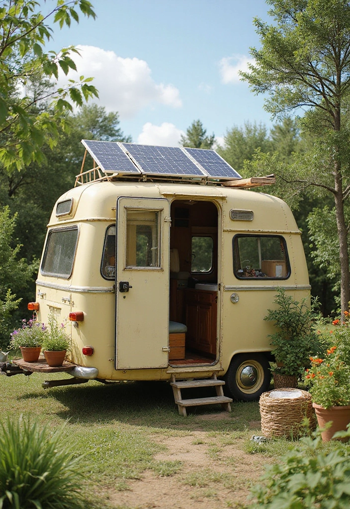 29 Vintage Camper Remodel Projects You’ll Adore - 29. Environmentally-Friendly Choice