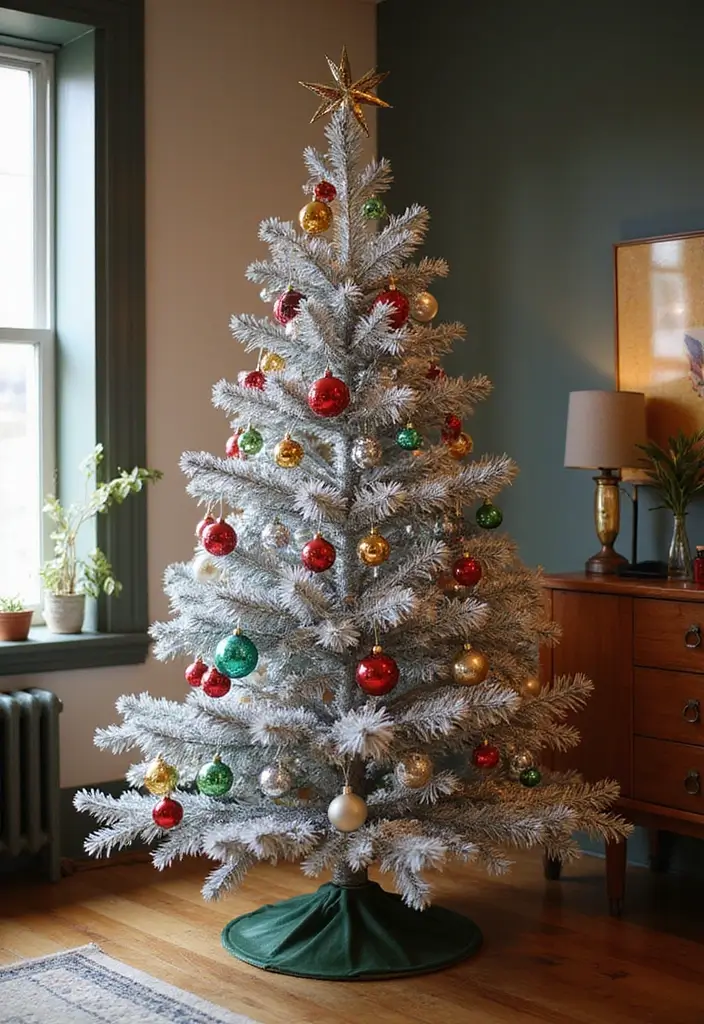 29 Vintage Christmas Decor Ideas Full of Nostalgia 1 29 Vintage Christmas Decor Ideas Full of Nostalgia - 1. Retro Aluminum Christmas Trees