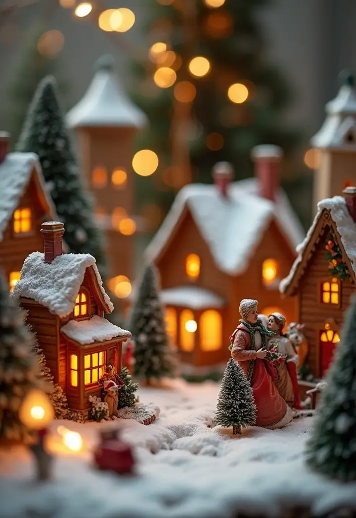 29 Vintage Christmas Decor Ideas Full of Nostalgia 16 29 Vintage Christmas Decor Ideas Full of Nostalgia - 16. Charming Christmas Village Displays