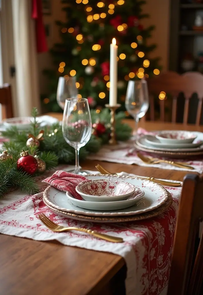 29 Vintage Christmas Decor Ideas Full of Nostalgia 19 29 Vintage Christmas Decor Ideas Full of Nostalgia - 19. Vintage Christmas Linens