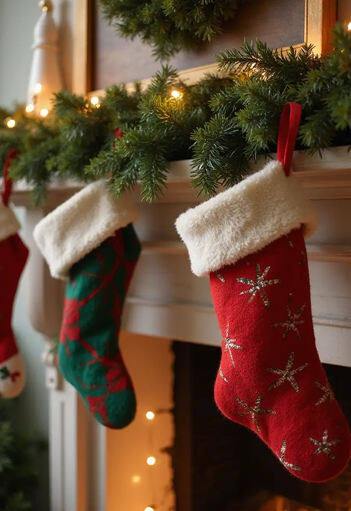 29 Vintage Christmas Decor Ideas Full of Nostalgia 6 29 Vintage Christmas Decor Ideas Full of Nostalgia - 6. Mid-Century Modern Stockings