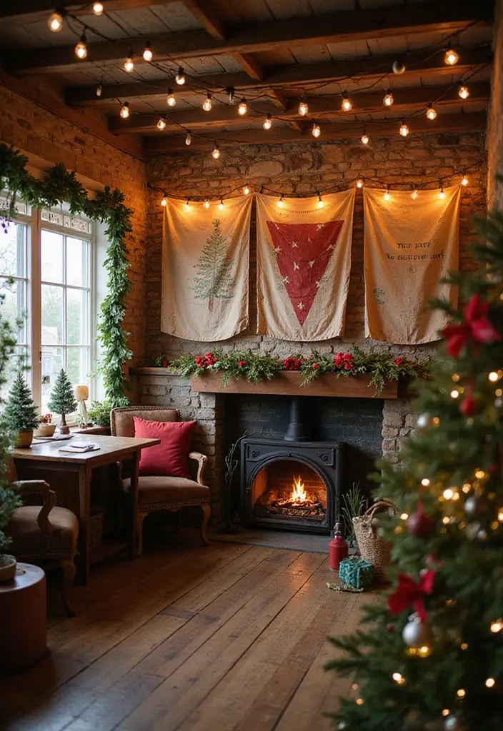 29 Vintage Christmas Decor Ideas Full of Nostalgia 7 29 Vintage Christmas Decor Ideas Full of Nostalgia - 7. Vintage Holiday Banners