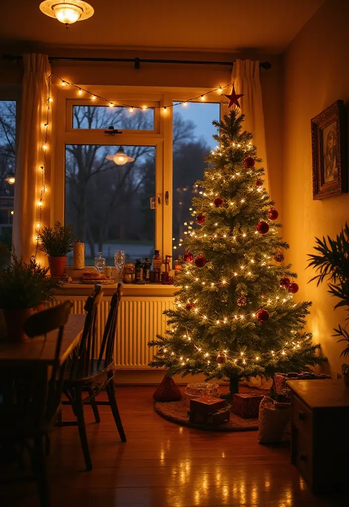 29 Vintage Christmas Decor Ideas Full of Nostalgia 9 29 Vintage Christmas Decor Ideas Full of Nostalgia - 9. Warm Glow of Vintage Lights