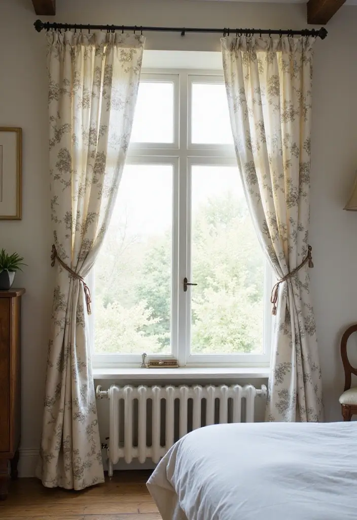 29 Vintage Farmhouse Bedroom Inspirations That Stay Timeless 11 29 Vintage Farmhouse Bedroom Inspirations That Stay Timeless - 11. Farmhouse Curtains