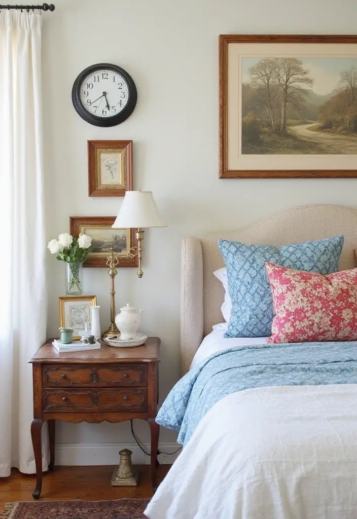 29 Vintage Farmhouse Bedroom Inspirations That Stay Timeless 15 29 Vintage Farmhouse Bedroom Inspirations That Stay Timeless - 15. Thrifted Finds