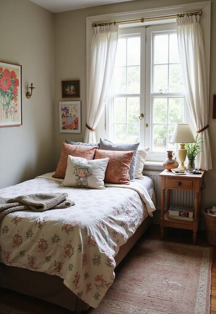 29 Vintage Farmhouse Bedroom Inspirations That Stay Timeless 18 29 Vintage Farmhouse Bedroom Inspirations That Stay Timeless - 18. Whimsical Touches