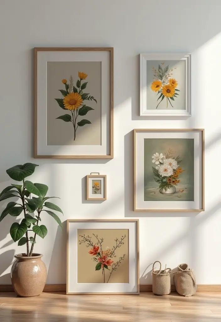 29 Vintage Gallery Wall Inspirations to Elevate Any Room 11 29 Vintage Gallery Wall Inspirations to Elevate Any Room - 11. An Artistic Layering Effect