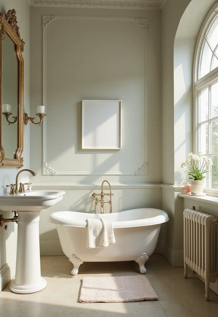 29 Vintage Room Designs That Stay Timeless 11 29 Vintage Room Designs That Stay Timeless - 11. Elegant Vintage Bathroom