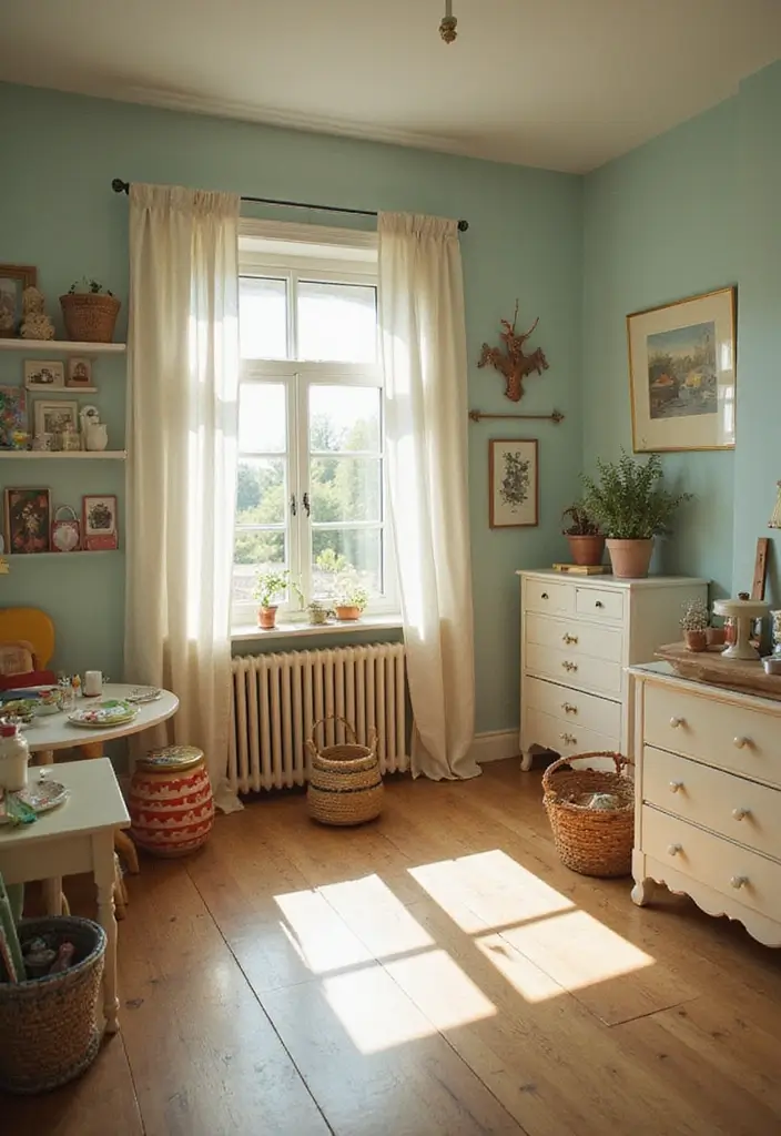 29 Vintage Room Designs That Stay Timeless 13 29 Vintage Room Designs That Stay Timeless - 13. Nostalgic Children's Room