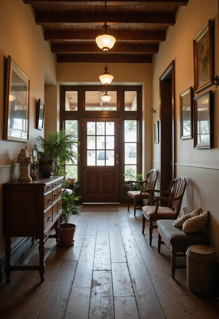29 Vintage Room Designs That Stay Timeless 18 29 Vintage Room Designs That Stay Timeless - 18. Timeless Vintage Hallway