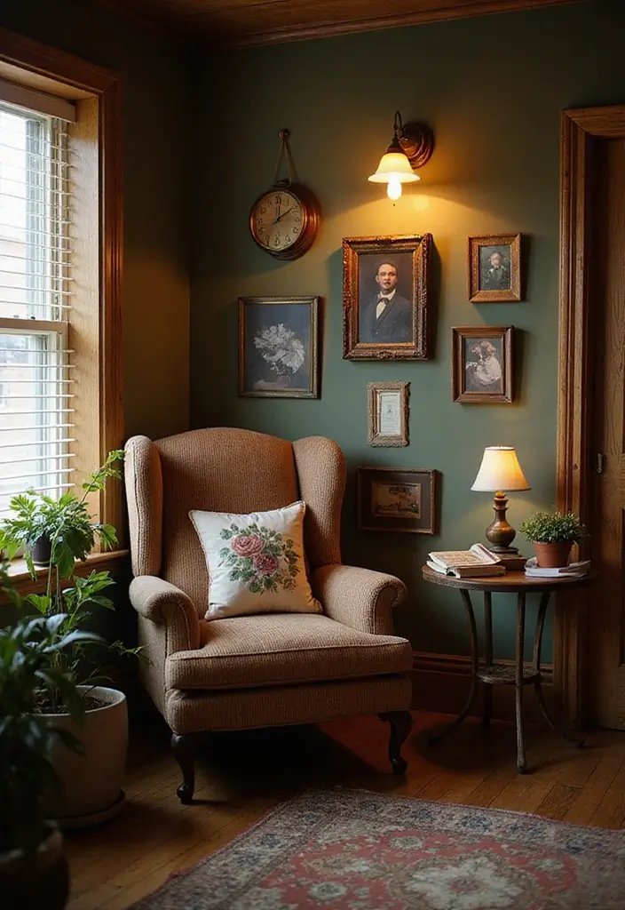 29 Vintage Room Designs That Stay Timeless 9 29 Vintage Room Designs That Stay Timeless - 9. Cozy Vintage Reading Nook