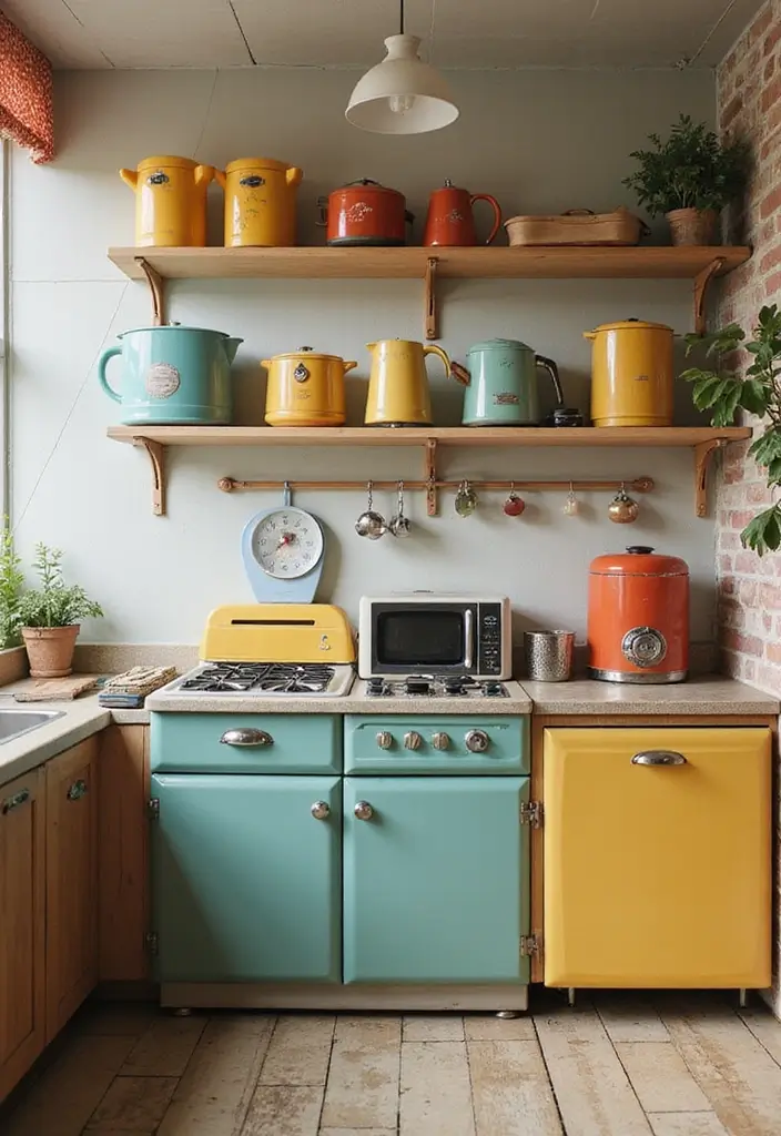 30 Casas Estilo Vintage Cheias de Charme Atemporal 21 30 Casas Estilo Vintage Cheias de Charme Atemporal - 21. Aparelhos de Cozinha Vintage