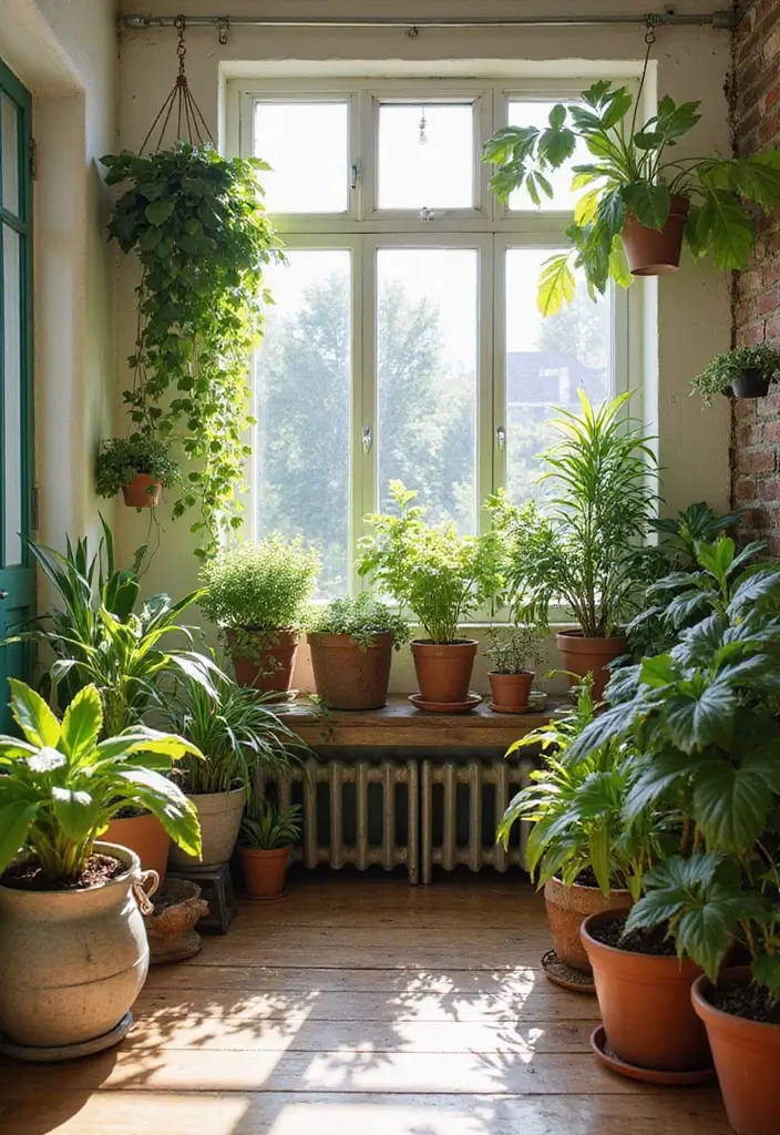 30 Casas Estilo Vintage Cheias de Charme Atemporal 7 30 Casas Estilo Vintage Cheias de Charme Atemporal - 7. Plantas que Revitalizam o Ambiente