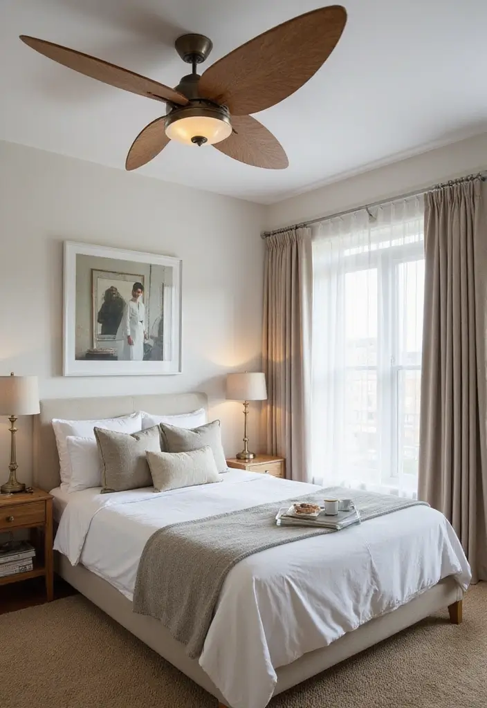 30 Retro Bedroom Looks That Feel Bold and Fun 14 30 Retro Bedroom Looks That Feel Bold and Fun - 14. Retro Ceiling Fans