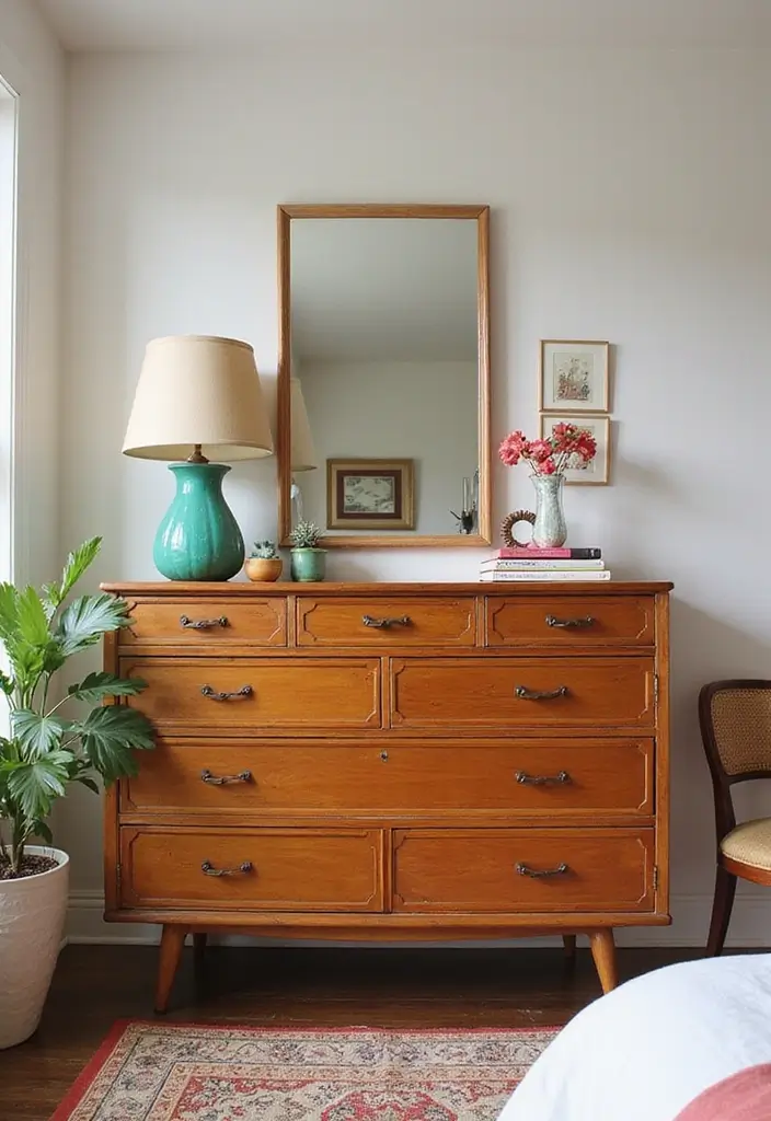 30 Retro Bedroom Looks That Feel Bold and Fun 20 30 Retro Bedroom Looks That Feel Bold and Fun - 20. Retro Dresser Finds