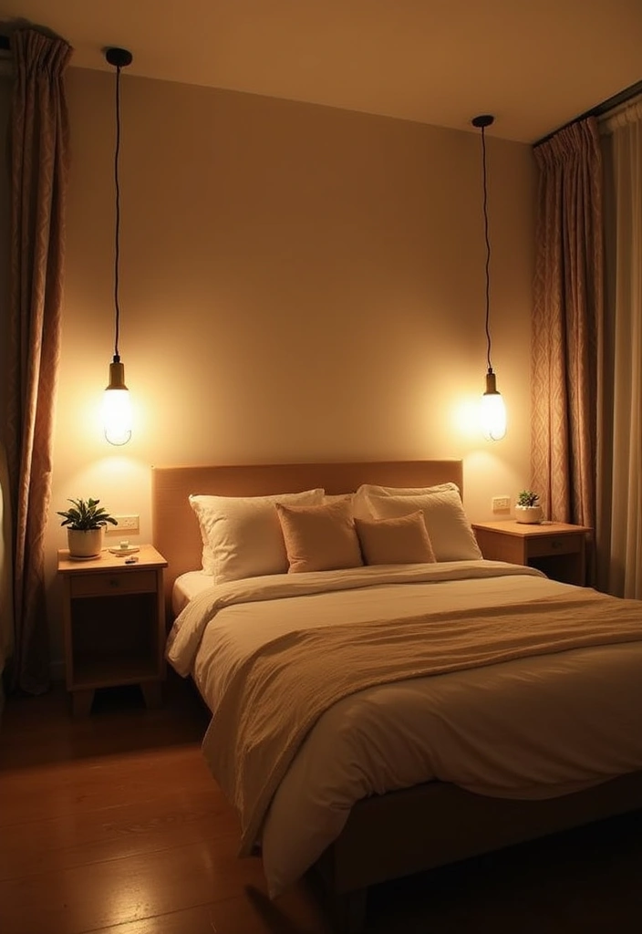30 Retro Bedroom Looks That Feel Bold and Fun 21 30 Retro Bedroom Looks That Feel Bold and Fun - 21. Layered Lighting