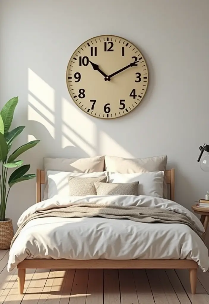 30 Retro Bedroom Looks That Feel Bold and Fun 23 30 Retro Bedroom Looks That Feel Bold and Fun - 23. Retro-inspired Wall Clocks