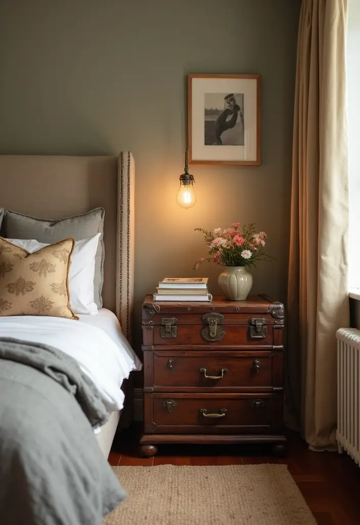 30 Retro Bedroom Looks That Feel Bold and Fun 24 30 Retro Bedroom Looks That Feel Bold and Fun - 24. Vintage Trunks