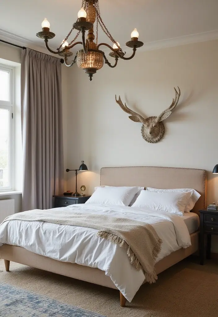 30 Retro Bedroom Looks That Feel Bold and Fun 4 30 Retro Bedroom Looks That Feel Bold and Fun - 4. Fun Lighting Fixtures