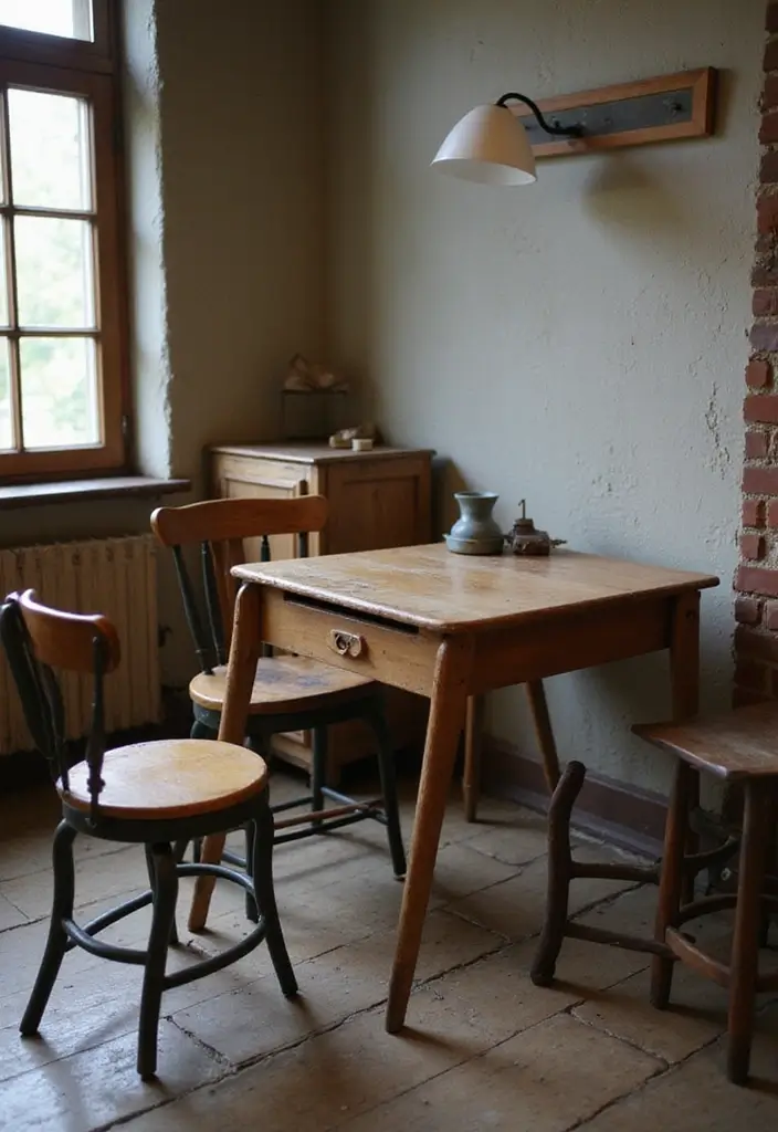 30 Vintage Classroom Decor Inspirations Full of Charm 4 30 Vintage Classroom Decor Inspirations Full of Charm - 4. Vintage Classroom Furniture