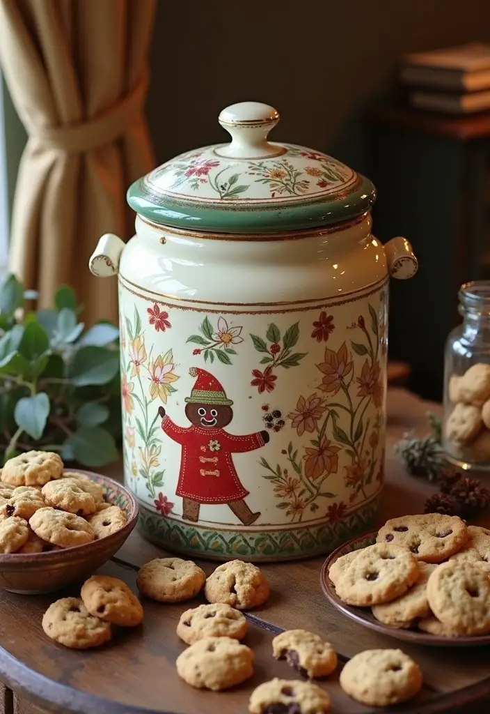 30 Vintage Cookie Jar Collections That Add Kitchen Charm 20 30 Vintage Cookie Jar Collections That Add Kitchen Charm - 20. Appliqué and Decoupage Jars