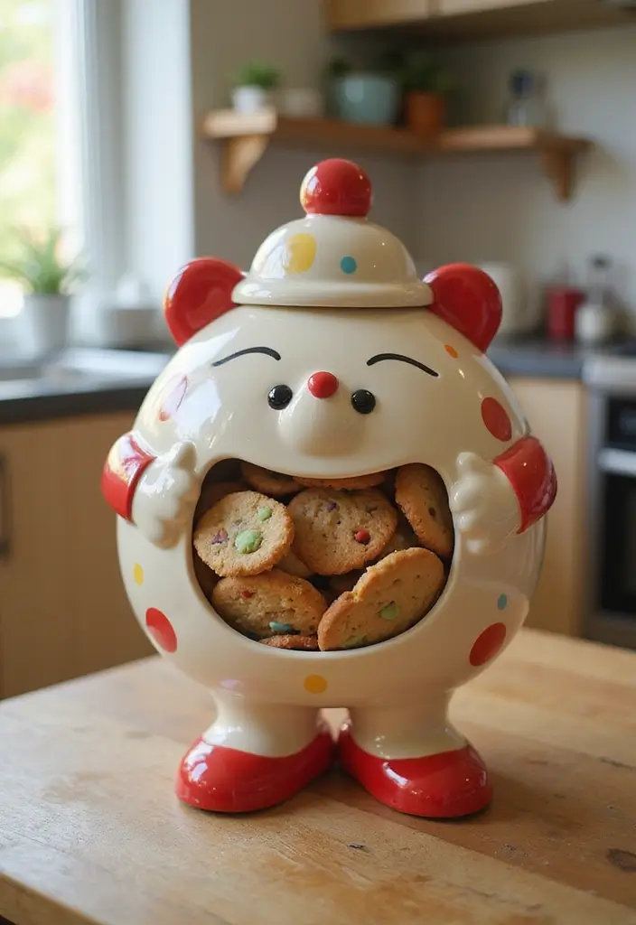 30 Vintage Cookie Jar Collections That Add Kitchen Charm 28 30 Vintage Cookie Jar Collections That Add Kitchen Charm - 28. Fun Retro Cartoon Characters