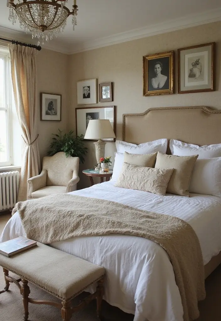 30 Vintage French Bedroom Inspirations with Romance 17 30 Vintage French Bedroom Inspirations with Romance - 17. Personal Touches