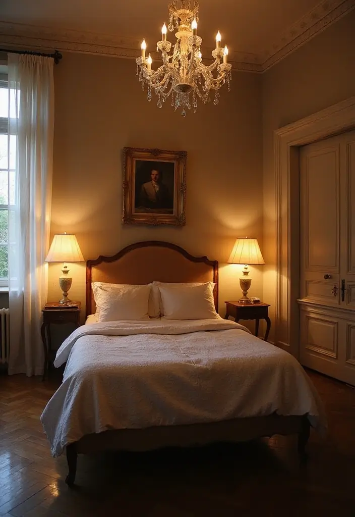30 Vintage French Bedroom Inspirations with Romance 7 30 Vintage French Bedroom Inspirations with Romance - 7. Soft, Ambient Lighting