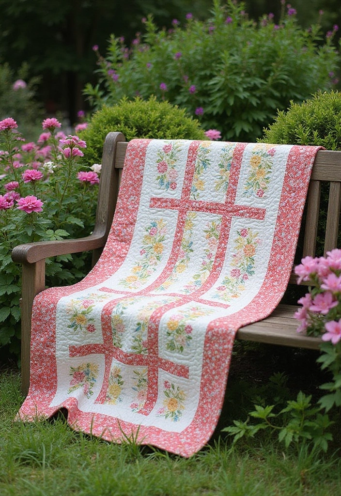30 Vintage Quilt Patterns That Are Truly Beautiful 23 30 Vintage Quilt Patterns That Are Truly Beautiful - 23. The Garden Path Quilt