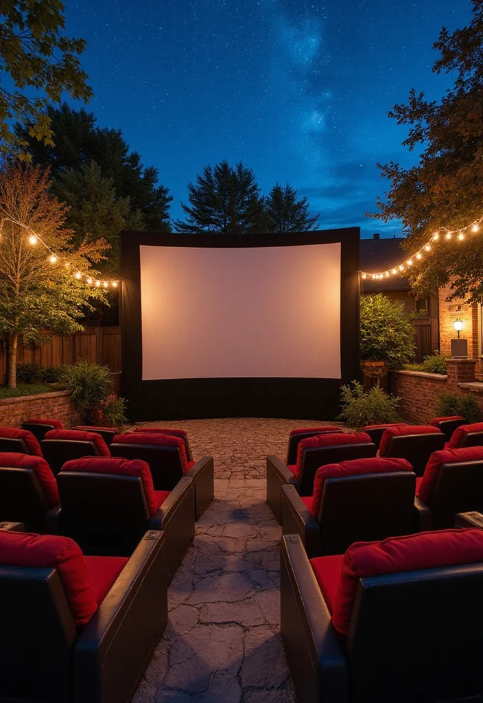 10 Backyard Stage Ideas for Fun Outdoor Events - 10. Backyard Theater with Tiered Seating